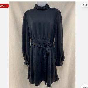 Black High Neck Dress